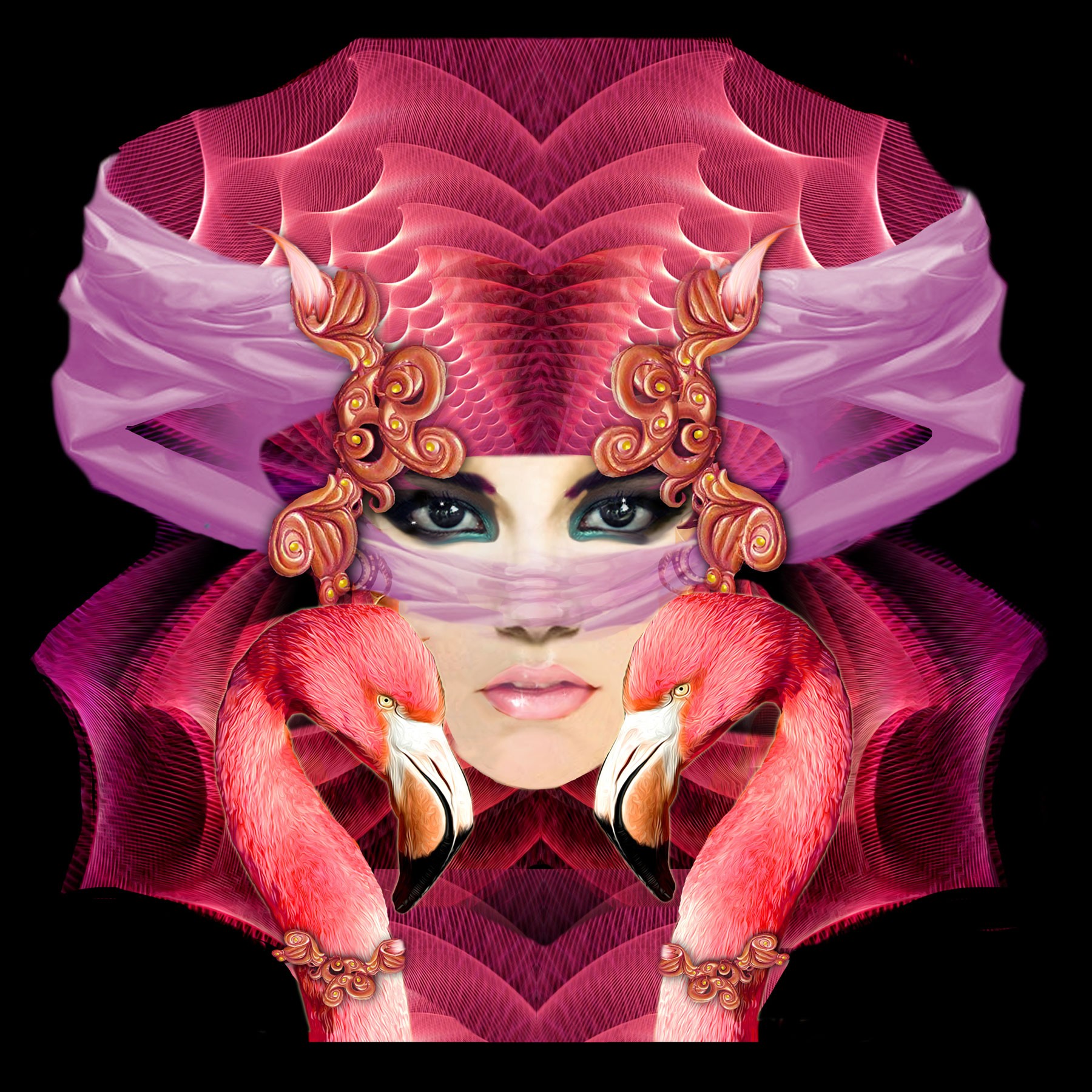 Flamingo Love Masque