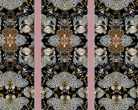 Leopard Butterfly  Stripe - Pink